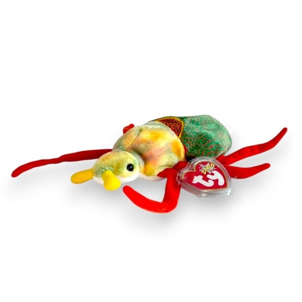 Scurry the Beetle | Colorful Garden Crawler | Mint Heart Tag TY Beanie Baby